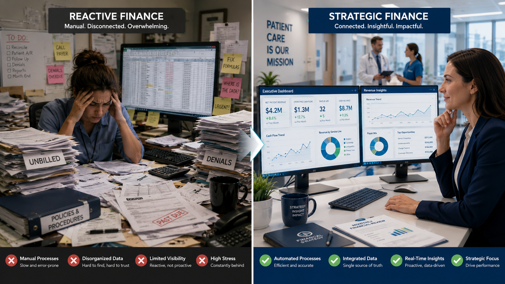 Moving from manual spreadsheets to scalable healthcare finance systems for a growing medical organization